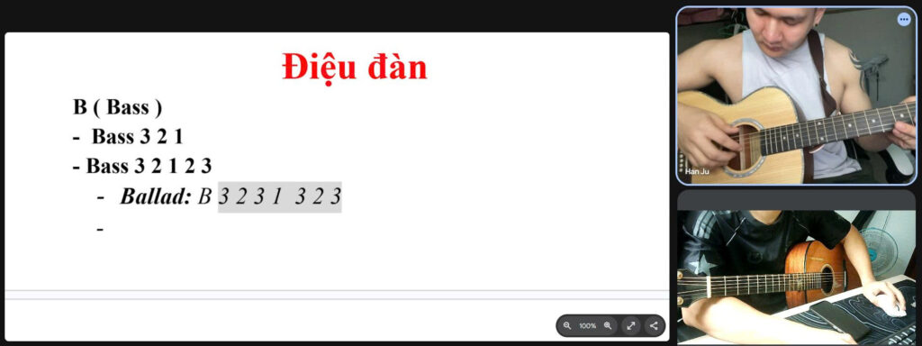 Học guitar online 1 kèm 1